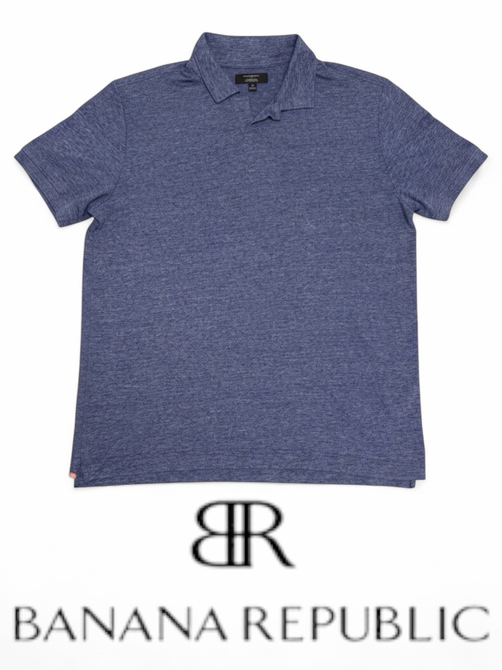 NEW Banana Republic Men’s Heather Navy Polo